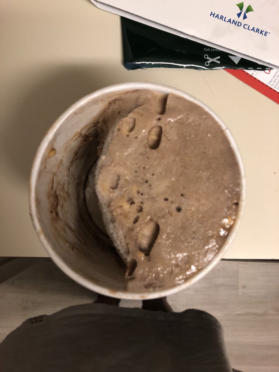schwingggg's tweet photo. Ok.. I love halo top and the less cals.... but opening a pint and getting this? Is it a sign? @HaloTopCreamery  #toofatforhalotop https://t.co/cpA9jraTyy