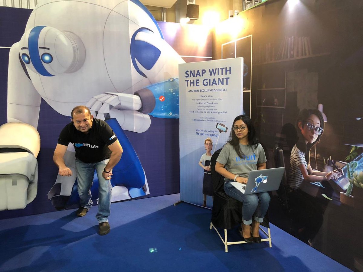 blossom_pinto's tweet photo. We are here! @IntuitIN at #GHCI18 #Pari #IntuitGiant #PoweringProsperity https://t.co/kS6bxcMwot