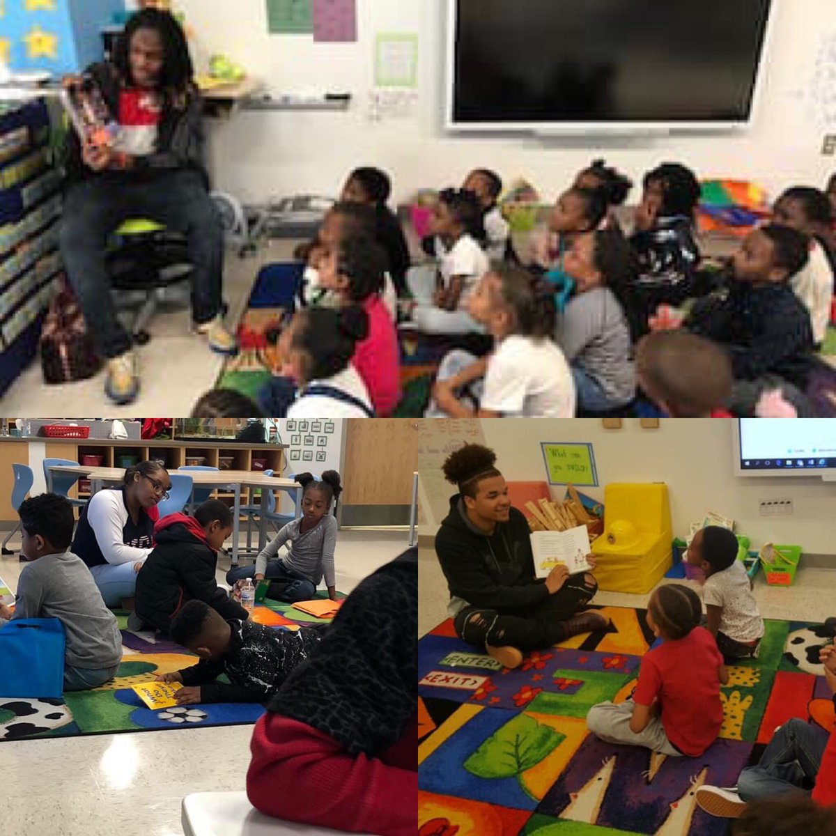 cdpilger's tweet photo. Students from @HeritageHS shared a love of literacy with our @DSASTEM students today! #dsaexplore #canepride #NNPSproud #aew2018 https://t.co/WckqLSJ9Pb