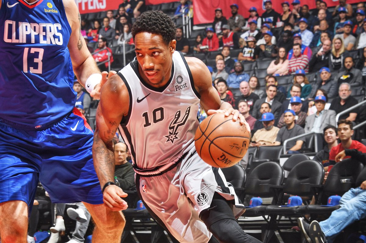 DeRozan, durante el partido.