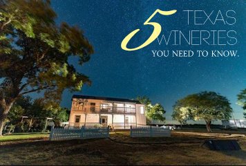 FEATURE: 5 Texas Wineries You Need to Know "We don’t jump on the newest winery to open its doors" read more texaswineandtrail.com/5-wineries-nee… #Texas #txwine #wine