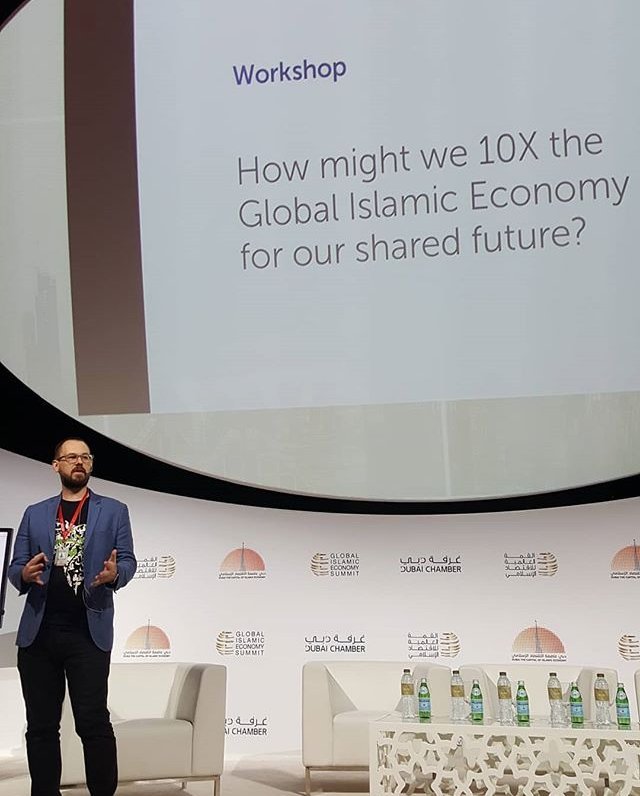 ModestLifeSt's tweet photo. Congrats @petergouldart for an excellent and lively workshop: How We Might 10X The Global #IslamicEconomy For Our Shared Future at #GIES2018

Congratulations also to #diedc for a successful event!

#MyDubai #IslamicEconomyWeek #Zileej #AliaKhan #Dubai https://t.co/ChTvNlnq5z