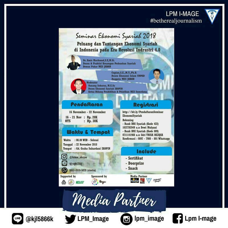 LPM_Image's tweet image. _Assalamualaikum warahmatullahi wabarakaatuh_

*HIMA EKONOMI SYARIAH  PROUDLY PRESENT:*

 Perkembangan revolusi industri dan teknologi yang begitu pesat, sangat mempengaruhi kegiatan ekonomi, juga berbagai aspek yang tak luput dari dampak era saat ini, instagram.com/p/BqOoilfA0Jx/…