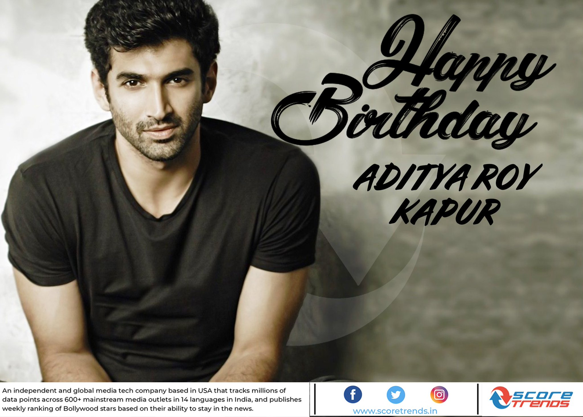 Score Trends wishes Aditya Roy Kapur a Happy Birthday!! 