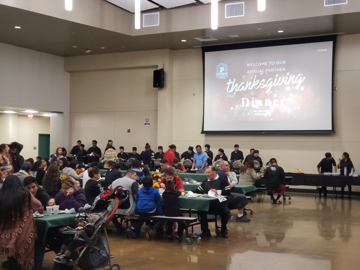 ngosuna's tweet photo. @PerrisHigh Annual Panther Dinner was amazing! All possible thanks to the collaboration of our students, teachers and staff🐾🦃 #pantherpride #pantherfamily @Perris_ASB @PerrisHighAVID @ThePtownway @kristi_coulter @PerrisFFA #phslinkcrew #phsculinary https://t.co/zIpFYKMNTv