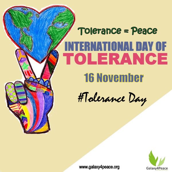 galaxyforpeace's tweet photo. Through #TeachPeaceEarly, we are committed to strengthening tolerance by fostering mutual understanding among students in #PeaceLabs

On this #ToleranceDay, join us let’s nurture tolerance, respect &amp; celebrate diversity that makes us strong &amp; the values that bring us together https://t.co/c1MclEchka