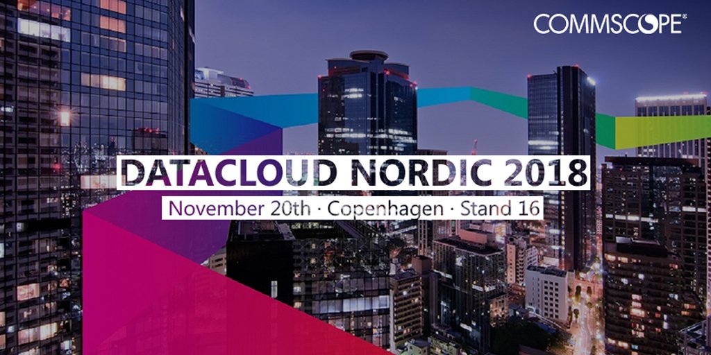 CommScope's tweet photo. Customers see an appetite for unlimited network capacity as people are creating more data today than we have in human history. Let’s talk about the future at #DCN18 in Copenhagen. Visit stand 16 https://t.co/9f0mFxzPOj #CommScope https://t.co/hzdCfOgmPB