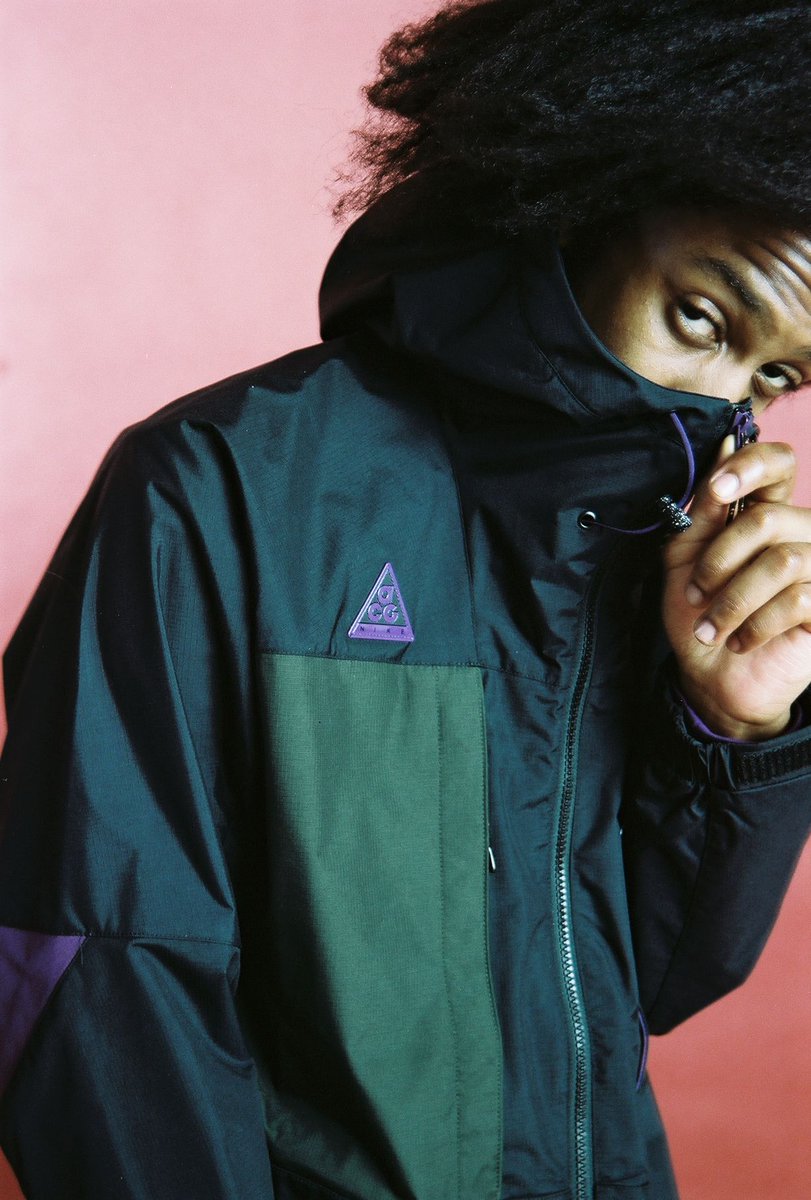 nike acg anorak black sequoia