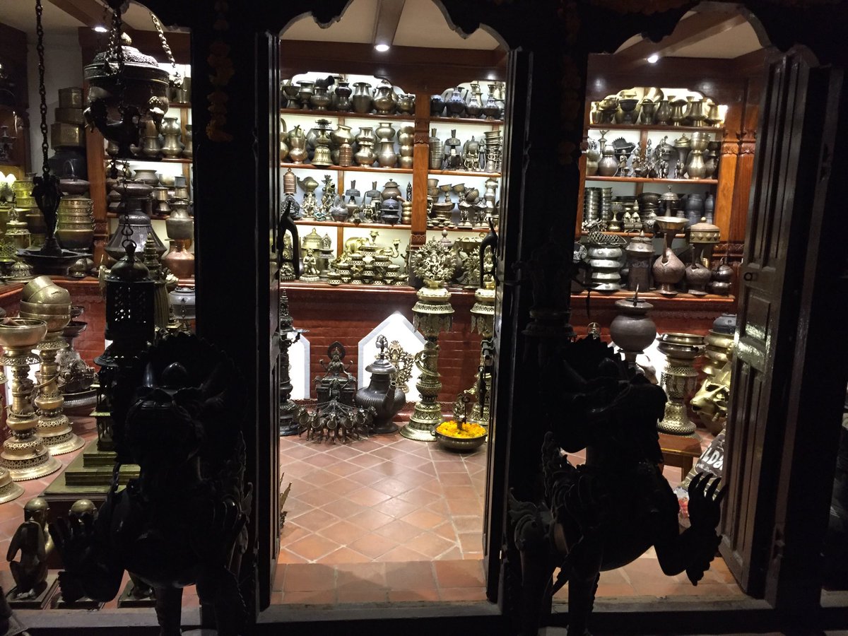 drbishnuhnepal's tweet photo. There’s special place of #Arts and #Artifacts of a country’s #HistoryOfCivilization. #Nepal’s #MetallicWorks today more living in #Patan++do represent ancient #HimalayanCivilization. I liked the decor of this collection when visited #SiddharthaArtGallery..@#Himalayas@#UNSG@#UNWTO https://t.co/DLAO7plaA1