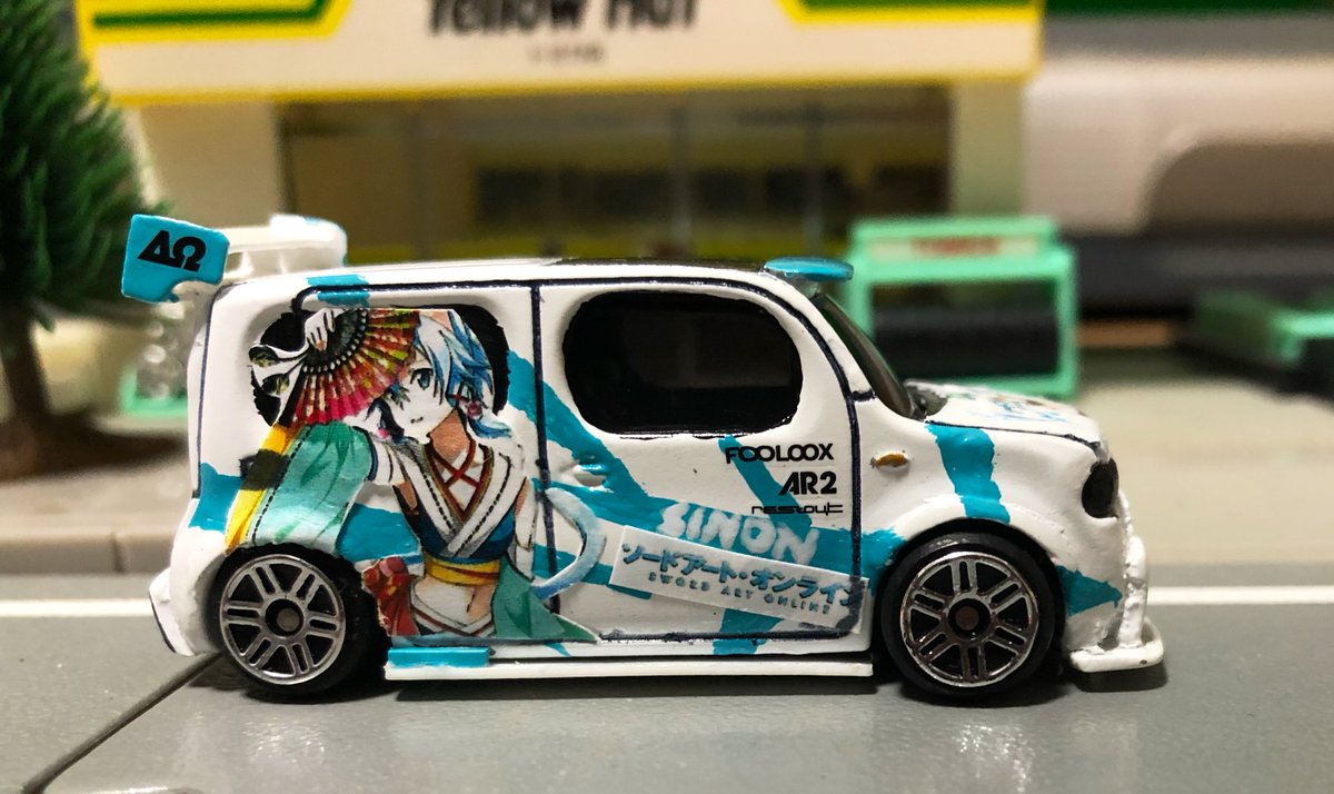If Garage トミカ改造 痛車 Sao シノン 日産 キューブ いきなりですが完成報告 また痛車ですね キャラやバイナル等が決まらず放置だったキューブが遂に完成 大胆エアロにでかいウィングなどなど 色々と手をかけてますねw なおこの車高でも If Garage トミカ改造 痛車 Sao シノン 日産 キューブ いきなりですが完成報告 また痛車ですね キャラやバイナル等が決まらず放置だったキューブが遂に完成 大胆エアロにでかいウィングなどなど 色々と手をかけてますねw なおこの車高でも
