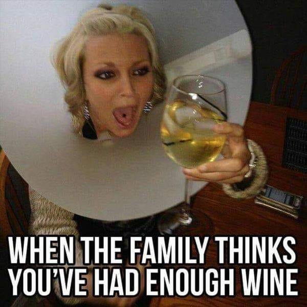 winewankers's tweet photo. Pfft 'judgey' family members. #wine https://t.co/oZjVWs1ml6