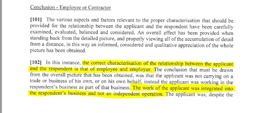 EmilyHWoods's tweet image. BREAKING Fair Work Commissioner Ian Cambridge has ruled Josh Klooger was an employee and NOT an independent contractor when he worked for Foodora @TWUAus #auspol