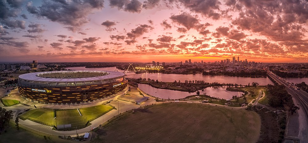 OptusStadium's tweet photo. We're excited to say we won the Project of the Year Award at the @stadiumbusiness Design and Development Awards 2018 this week! 🎉🥇🏟️ #TDA18 #TDA18ProjectOfTheYear https://t.co/wsKIJKussB