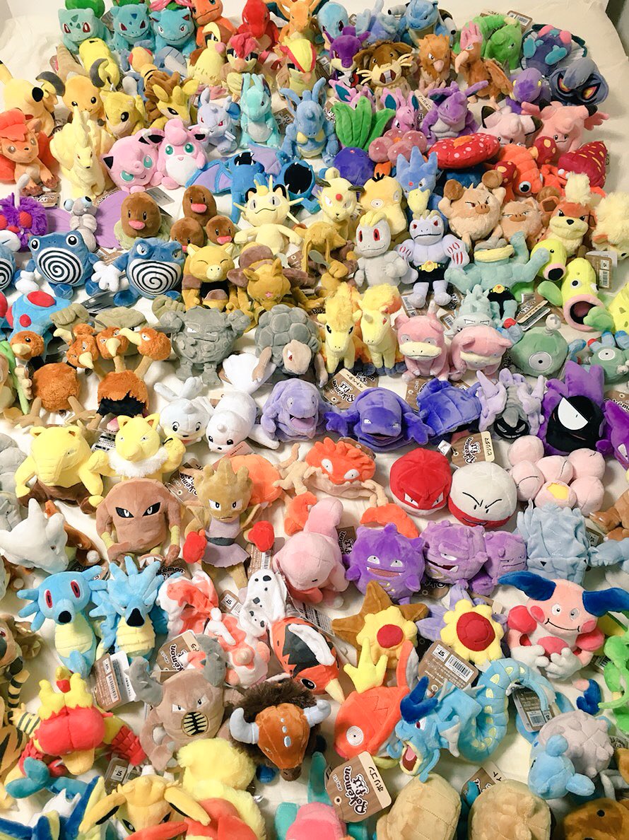 初代ポケモン151匹のぬいぐるみ!全部で18万円の大人買い! | 話題の画像プラス