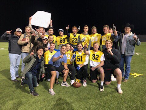 sigsTTU's tweet photo. Capping off an undefeated season, we sealed the deal as champions with a 20-7 win over Tau Kappa Epsilon 🏆 #RushΣΧ https://t.co/r7sfBYjmd3