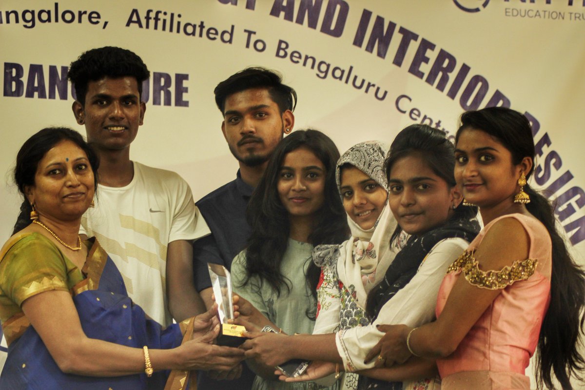 nsftid's tweet photo. Students of Nitte being awarded for their best performance on the Open Day. Congratulation to all on behalf of NITTE School of Fashion Technology &amp; Interior Design

#SandhyaRavi #nitteftid #OpenDay2018 https://t.co/ttQIE0SNxs
