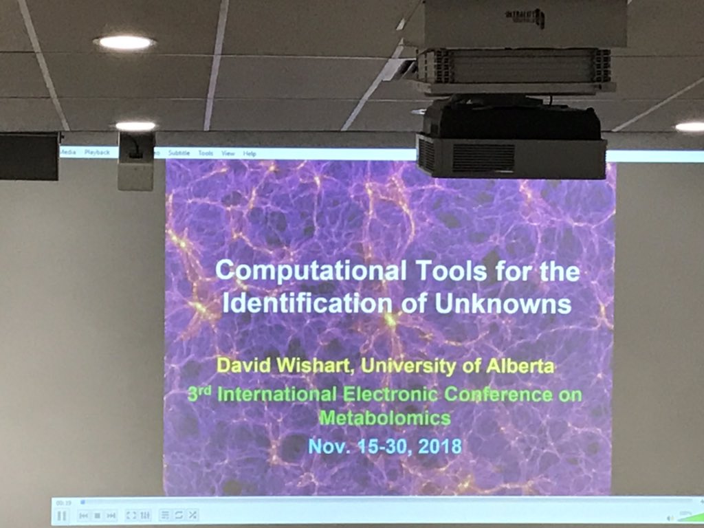 PMV_Australia's tweet photo. Final talk of the day is from @WishartLab highlighting the known unknowns in the metabolomics world. Today’s symposium has come full circle from the dark metabolome talk from @Dr_Oli_Jones https://t.co/qv0rr1jRcU