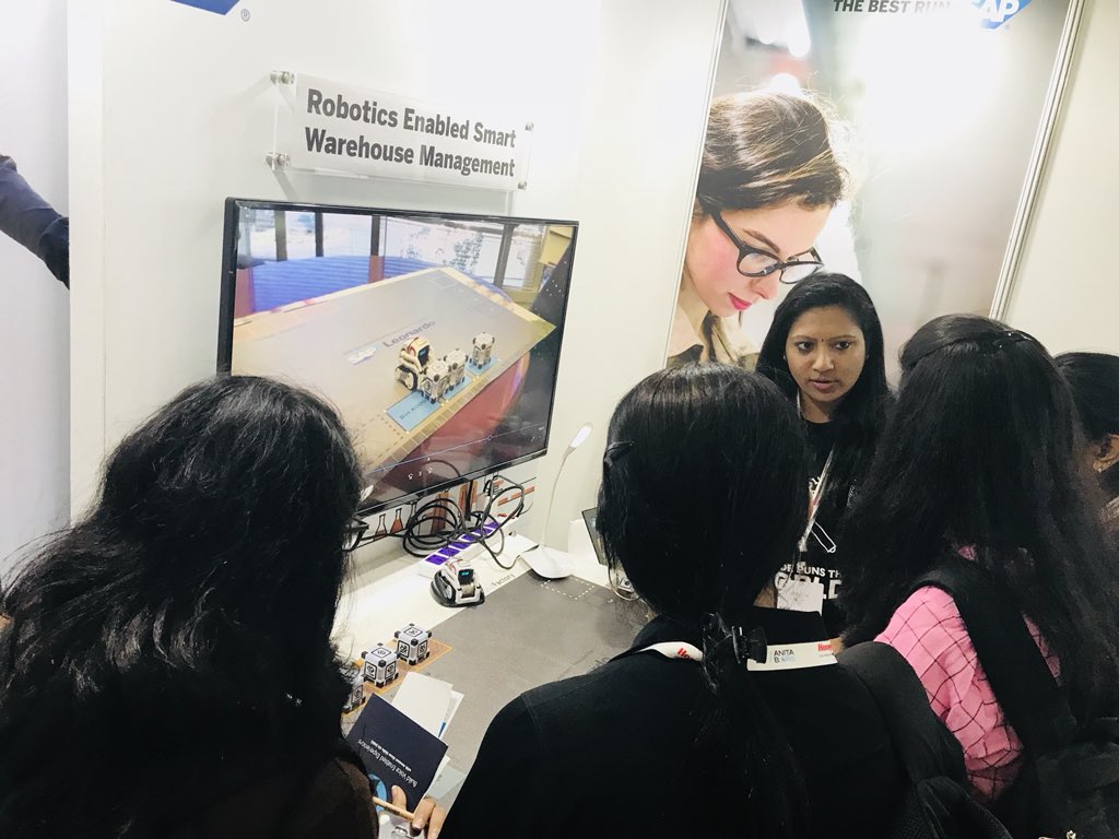 kavithasreejit1's tweet photo. Experience Intelligent Technology at work ! Visit our Tech Expo and DShop at Career Stall at #GHCI18 @saplabsindia. #LifeatSAP. https://t.co/pD6H72KYkW