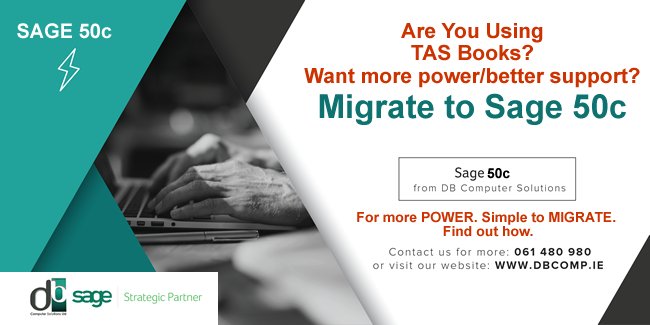 DB_Comp's tweet photo. Are you using #TASBooks? Worried about lack of power and total support? Migrate to #Sage50c from @DB_Comp for more power. See how you can benefit: https://t.co/YPvZImGlxD https://t.co/Q8gXKFxrkH