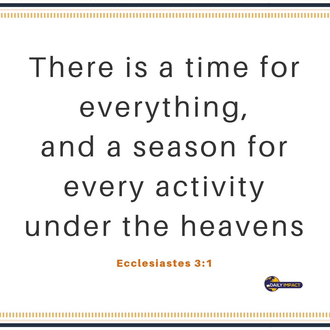 RevDAsante's tweet image. #timeforeverything