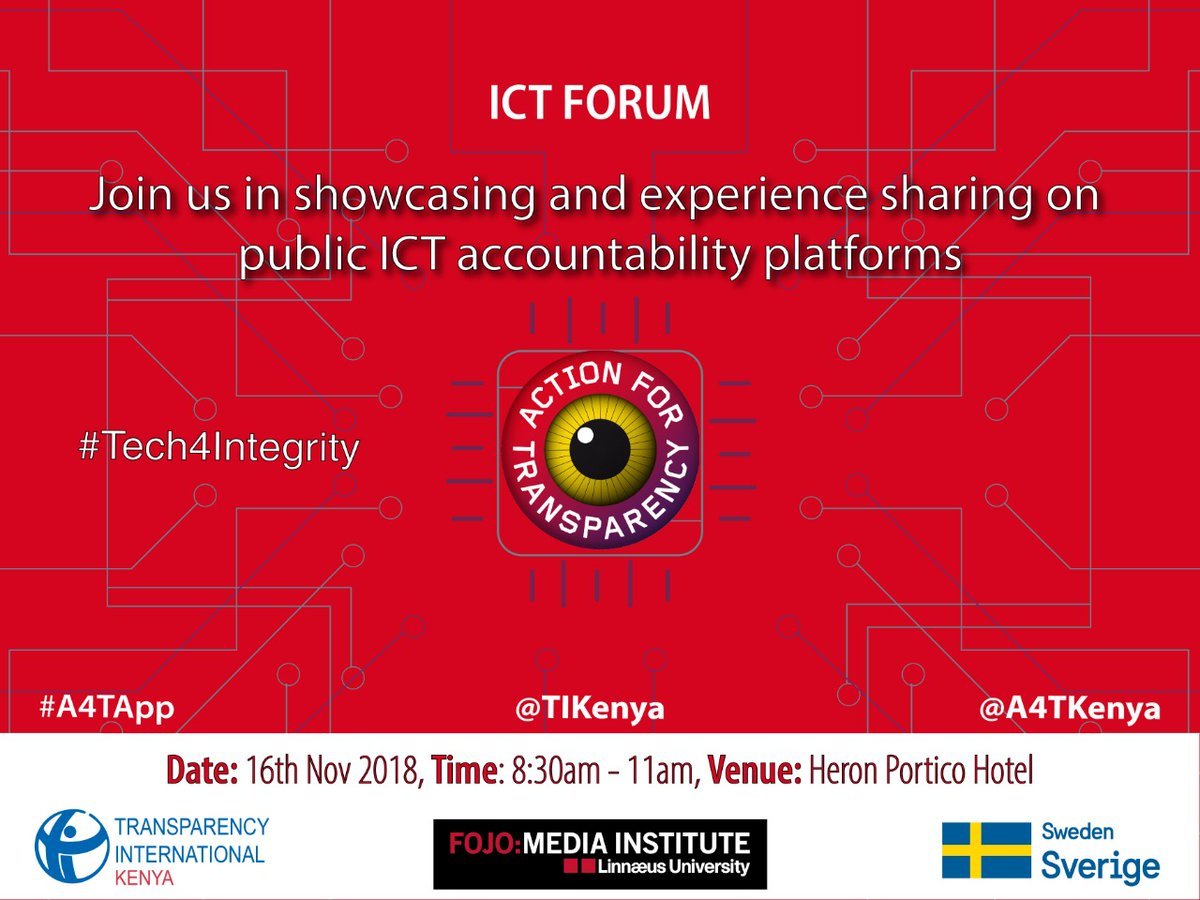 Kevinmabonga1's tweet photo. #Tech4Integrity: How can technology help in the fight against corruption? @a4tkenya @AbraMariita @Me_gitonga @TIKenya https://t.co/cBnsZ9tss9