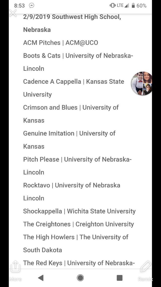 Nebraska better watch out come February 9th, because the High Howlers are coming to the ICCA!!