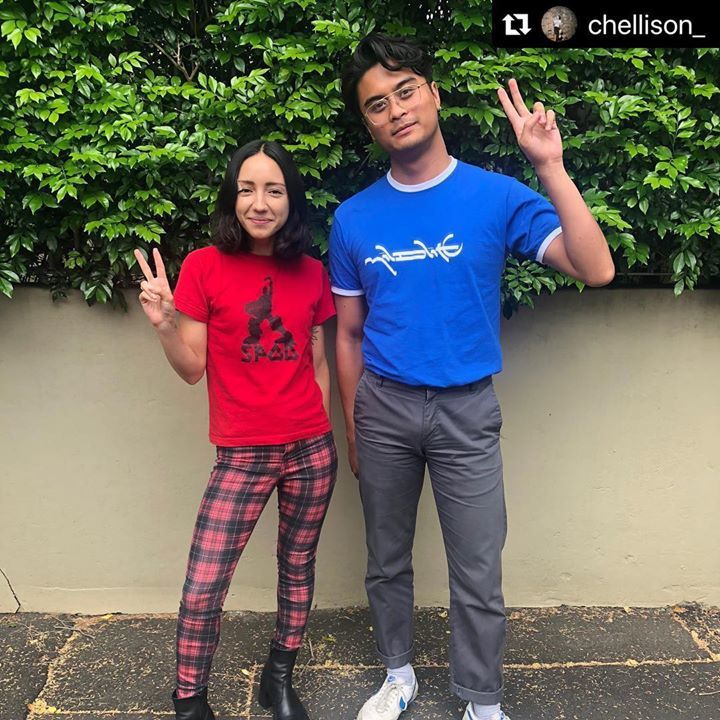 SPOD_ZONE's tweet photo. @chellison_ the legend in what is now probably a vintage Spod shirt #classics
・・・
Business as usual #ausmusictshirtday #inspodwetrust https://t.co/YYUoAsJB9y https://t.co/Yo1qLawJZV