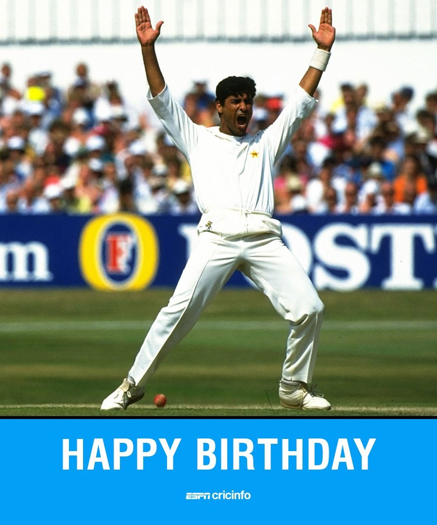  Happy birthday to Waqar Younis! Did you imitate his bowling action growing up? 

 
