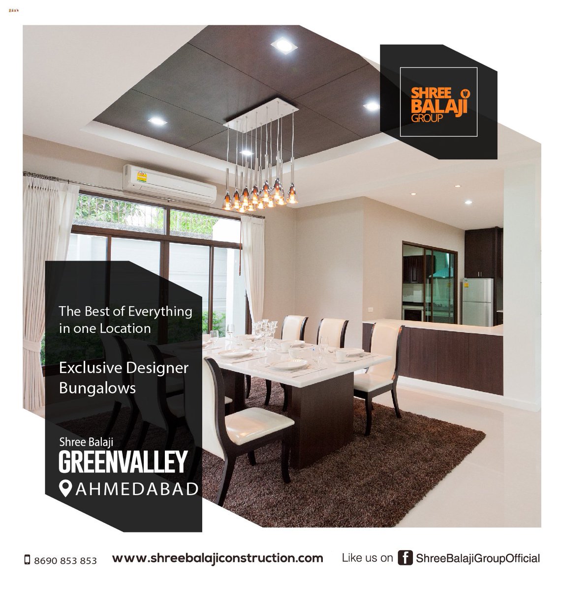 SBGreenValley's tweet photo. Access to High-Speed Connectivity. Enjoy the spacious &amp; soothing lifestyle with Shree Balaji Group's #GreenValley exclusive 48 Designer Bungalows.
For inquiry; call: 86908 53853
You can also visit our website: https://t.co/hVboeTCQf7 

#Ahmedabad #Gandhinagar #Property #Bungalow https://t.co/BExsOTK6OT