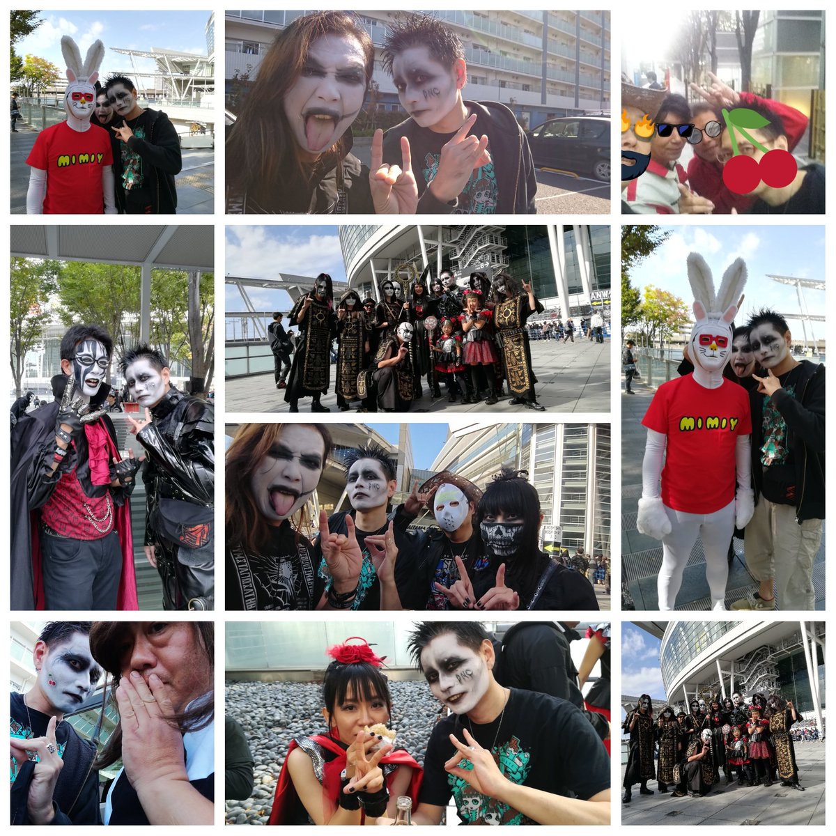 take444_metal's tweet photo. 写真整理完了したのでまとめてみた( ´,_ゝ`)
(楽しかったなぁ...)
こんな白塗りしたオサーンと撮ってくださった方々ありがとうございました(_ _) 宝物だねこりゃ
(あっ、こいつと撮ったーって方、もしよろしければ写真DMでお願いしますぅ様♡)
#BABYMETAL #WT2018 #幕張 #SSA #DNC https://t.co/Dx33taZ7Hd