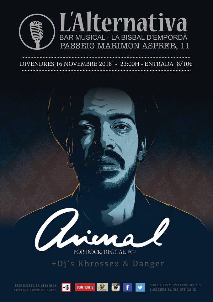 A les 23h a <a href="/lalternativabar/">L'Alternativa</a> de <a href="/labisbalemporda/">La Bisbal d'Empordà</a> <a href="/animalgrup/">AnimalGrup</a> en concert #baixemporda