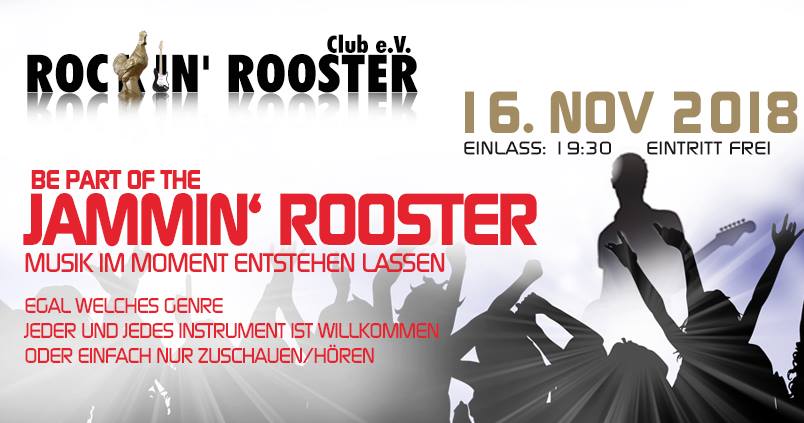 RockRooClub's tweet photo. 🔈 HEUTE ABEND im #RockinRoosterClub #Haan #JamSession #EintrittFrei!
➡️ https://t.co/KPWIaVOD5G https://t.co/uw7YSyW3xm