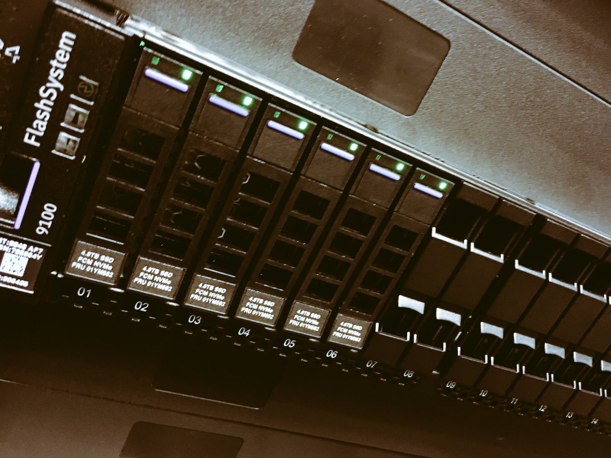 MjFordham's tweet photo. Topping off a hectic week with some hands on, putting this little flying machine in for a client to test #NVMe #IBMFlashSystem #FS9100 and setting up #StorageInsights https://t.co/Sc34n2rbu7
