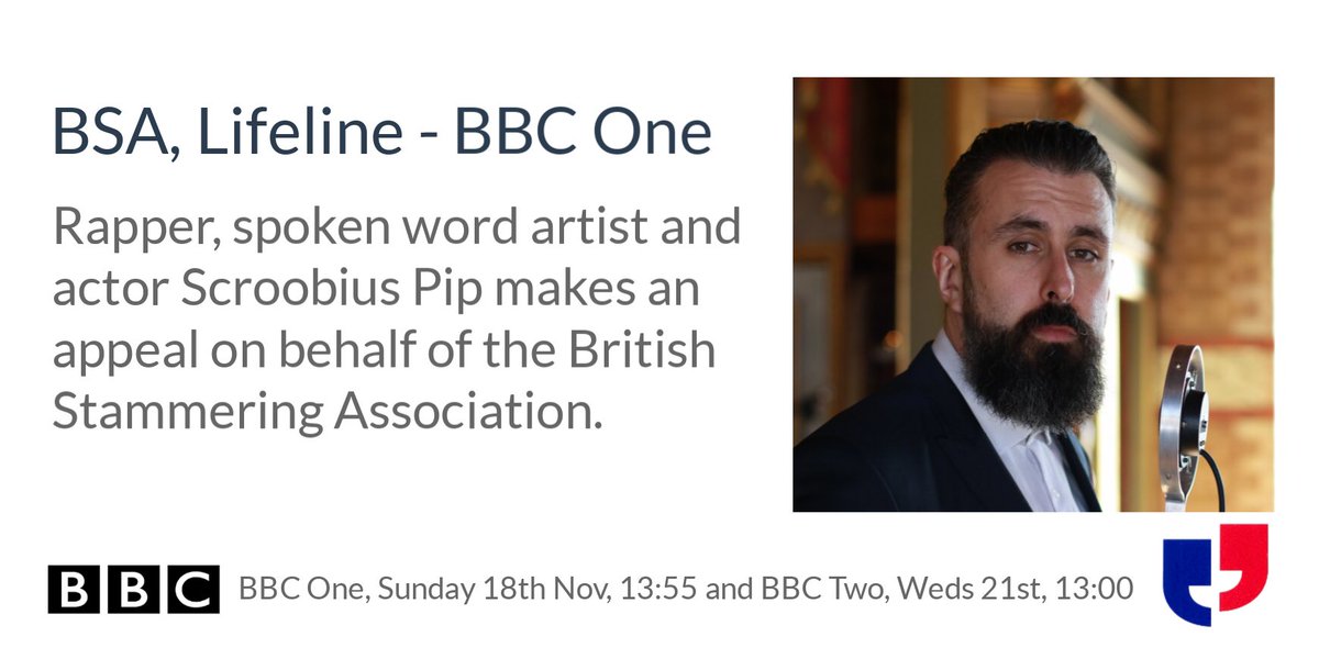 Scroobiuspipyo's tweet image. This Sunday at 13:55 on @BBCOne I am presenting a lifeline appeal on behalf of the British Stammering Association.
This means a hell of a lot to me so I would appreciate as many of you as possible tuning in.
#BSALifeline @stammer