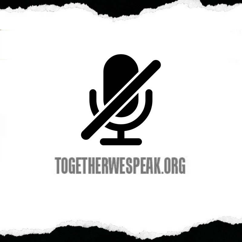 Today we go silent in solidarity with those whose voices are suppressed and silenced #websiteblackout #shrinkingcivicspace #togetherwespeak togetherwespeak.org
