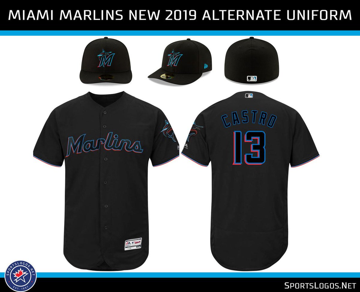 Chris Creamer  SportsLogos.Net on X: Our Miami #Marlins coverage has been  updated to include photos of the Marlins four new uniforms (home, road, two  alternates), their new on-field cap, and more!