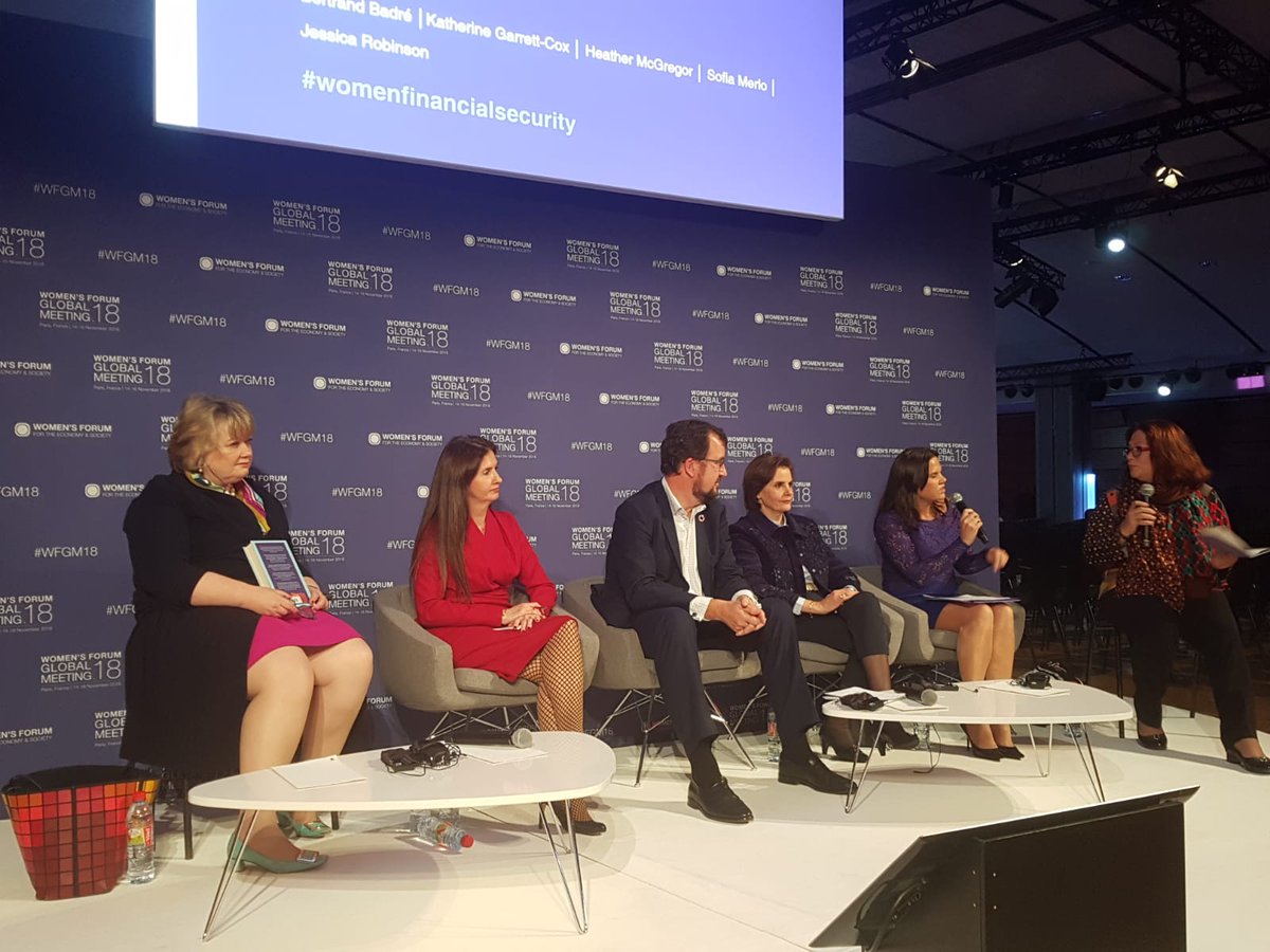 Womens_Forum's tweet photo. "What is the top priority for finance? It is adressing long term issues such as climate change, pollution, poverty and not just gender linked problems" Jessica Robinson CEO &amp; Founder of @moxiefuture #WomenFinancialSecurity #WFGM18 https://t.co/h0QvDt5WO6