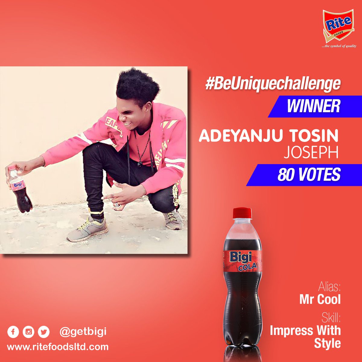 drinkbigi's tweet photo. Congratulations to our #BeUniqueChallenge winners who won through lucky dip. They also tried their best. 

#BeUniqueChallenge 
#beunique 
#TasteSquad https://t.co/3tgKClIBuA