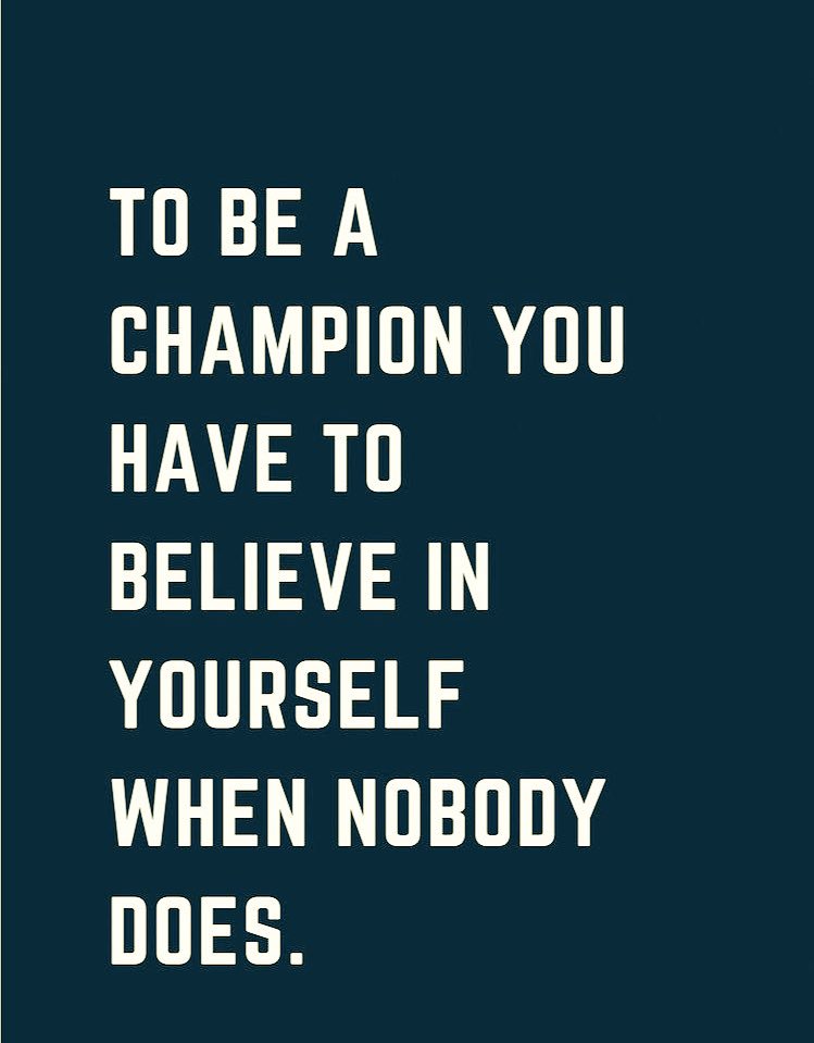 katri_vesamaki's tweet photo. To be a champion you have to believe in yourself when nobody does.
#goodthingstakestime
#believeinyourself #FridayMotivation https://t.co/vEzxTBF0eU