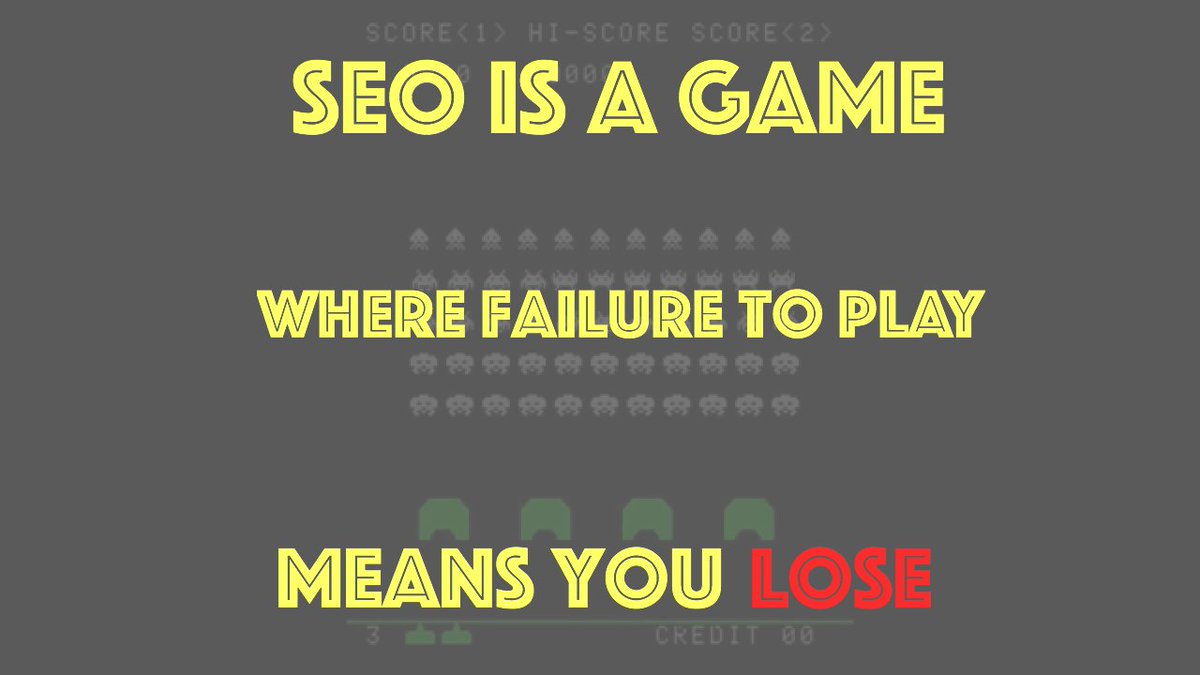 websensejim's tweet image. Failure to play #SEO means Game Over for your business