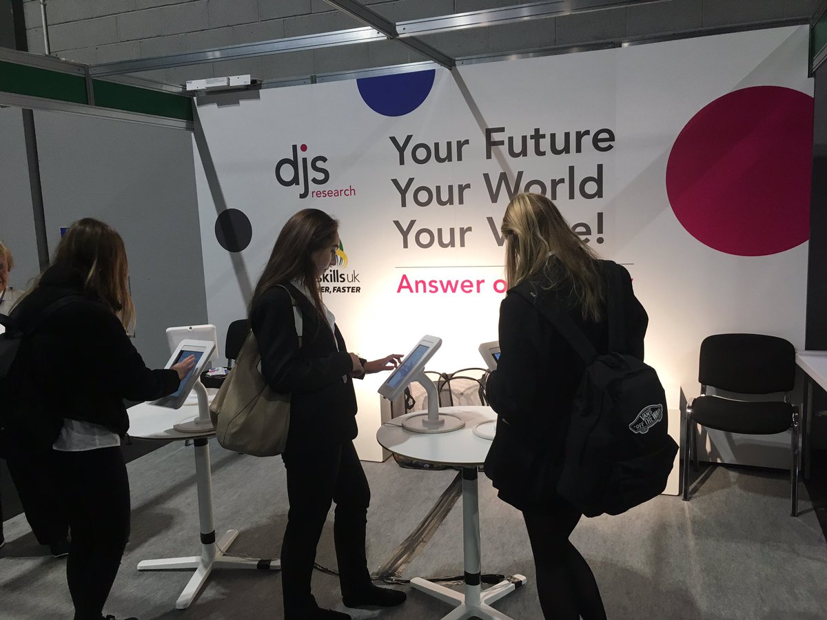 We’re delighted to be hearing from tomorrow’s designers, makers, leaders as they tell us their hopes for the future. Come and speak to us on stand and have your say! #SkillsLive  #mrx