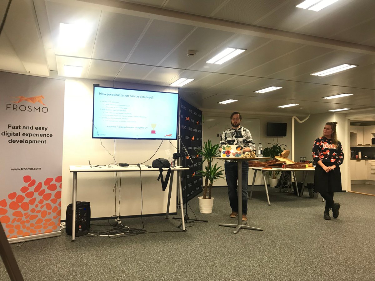 Frosmo's tweet photo. The Developer Meetup with @contentful was insightful, and the atmosphere was relaxed. Everyone had a good time and interesting discussions over some pizzas and beer. #tgif #friday #helsinki #frontend #meetup #developer #coding https://t.co/b7MVSkpStr