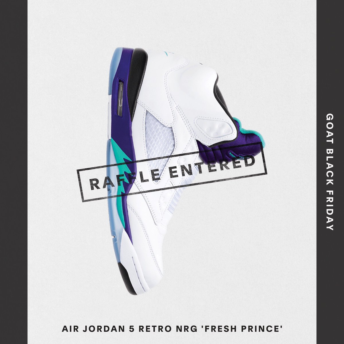 ignBhoze's tweet photo. Enter the #GOATBlackFriday Raffle for your chance to win the most coveted sneakers and other prizes. @goatapp https://t.co/I7CkOCeTqP https://t.co/IPRJj0Ef6A