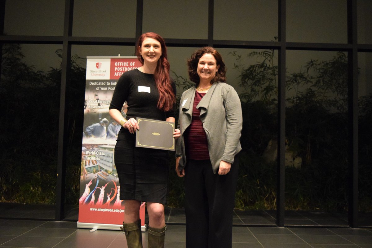 SBUGradProfDev's tweet photo. Congratulations to our best talk winners from the @stonybrooku Postdoc Spotlight! 1st Place Lindsey Czarnecki, Neurobio &amp; Behavior, 2nd Place @SpaceRocksTime , @DeptGeoscience , &amp; 3rd Place James Robertson, @LauferCenter @GradSBU @StonyBrookMed https://t.co/wVjlZBWY7c