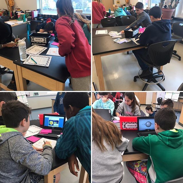 @keslerscience keslerscience stations on Earth’s layers yesterday. Sorry I was a slacker and only took pictures of one class! #galvin #teamD #stations #readit #watchit #researchit #exploreit #writeit #assessit #organizeit #illustrateit