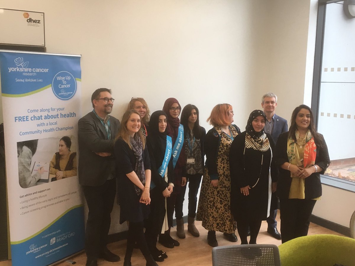 Pleased to have been able to support the <a href="/WiseUpToCancer1/">WiseUpToCancerBradford</a> <a href="/yorkshirecancer/">Yorkshire Cancer Research</a> event this morning <a href="/UniofBradford/">University of Bradford</a> <a href="/DigitalHealthEZ/">DHEZ</a> <a href="/MarcusRattray/">Marcus Rattray</a> <a href="/NazShahBfd/">Naz Shah MP</a> <a href="/CPWYinfo/">CPWYinfo</a> <a href="/Miss_Sarah_Khan/">Sarah Khan</a> <a href="/rk_younis/">Rehana Younis</a>