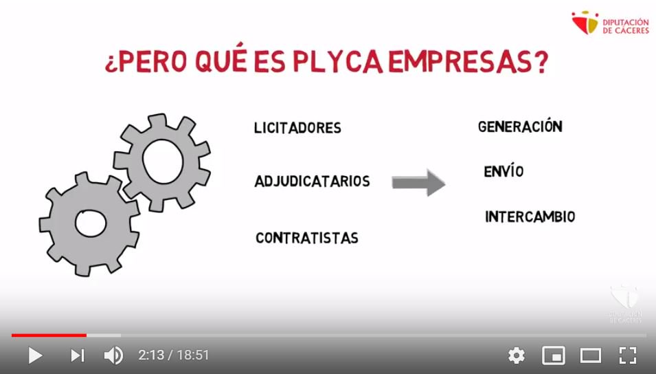 Genial vídeo de @DiputacionCC sobre la inscripción de empresas en el Registro de Contratistas de la Diputación de Cáceres y el uso de Plyca Empresas - youtu.be/swH1VLiYQIw #plyca