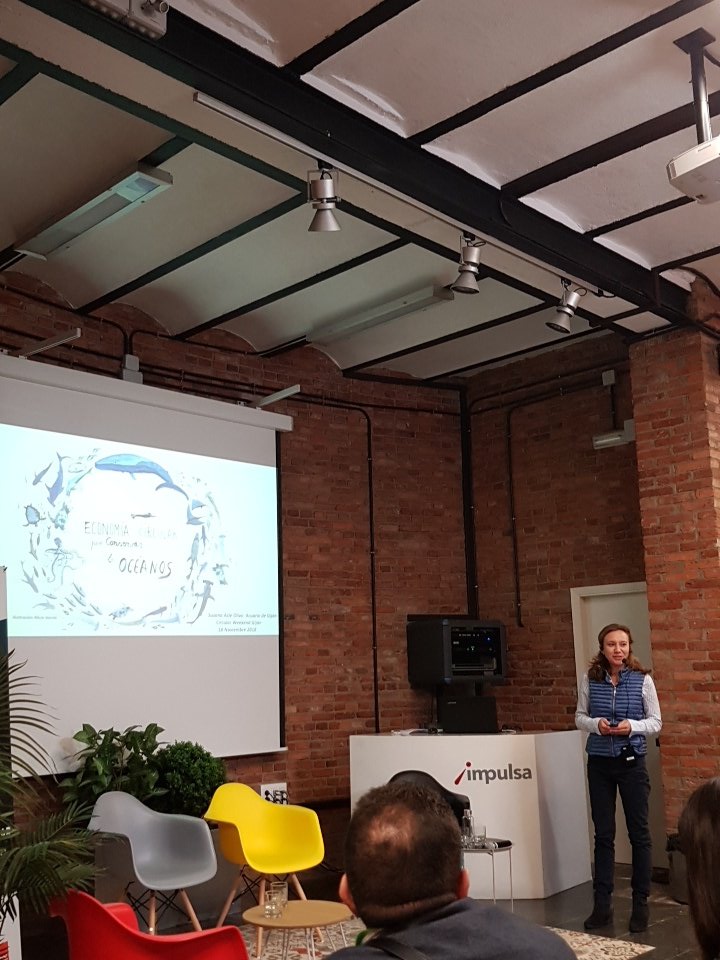 AcuariodeGijon's tweet image. Nuestra veterinaria en una conferencia sobre #economiacircular . :-) #impulsa #circularweekend  #gijon