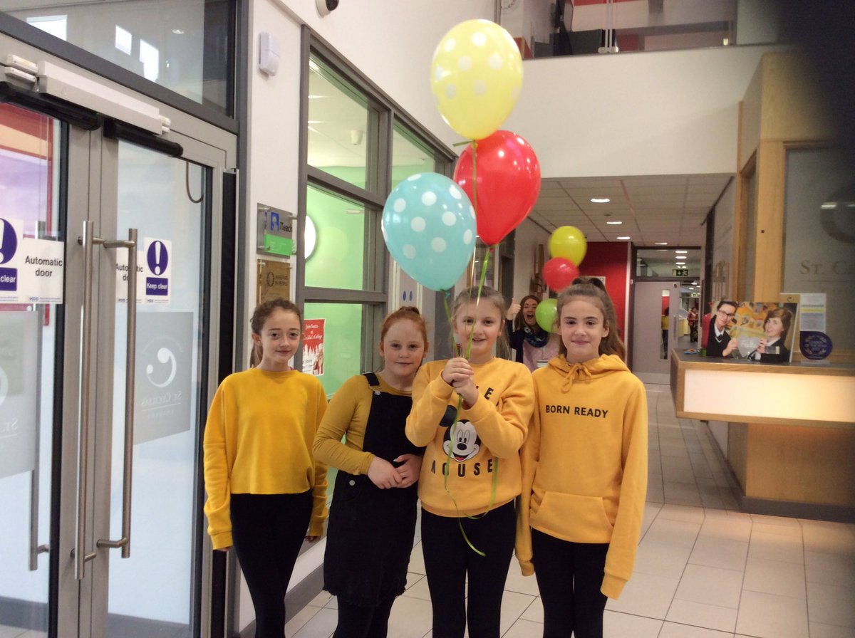 HouseCourage16's tweet photo. The buzz in our school today is just amazing #girlsinyellow @BBCCiN @BBHealthForum @StCeciliasDerry https://t.co/eBUWEE0dzz