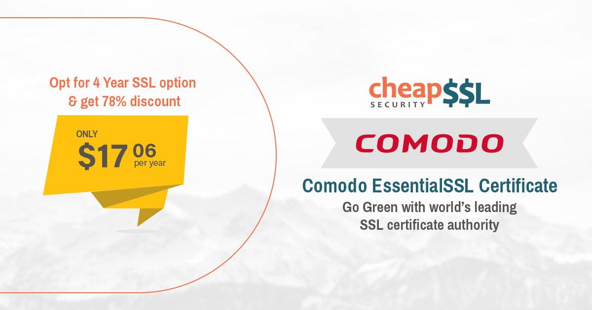 sslsecurity's tweet image. Enhance a User Experience with Comodo EssentialSSL Certificate. Read more; goo.gl/x7SC62 via @sslsecurity 

#essentialssl
#comodoessentialssl
#cheapssl